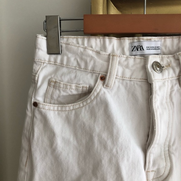 ZARA High Rise Straight Crop Jeans - Picture 8 of 12